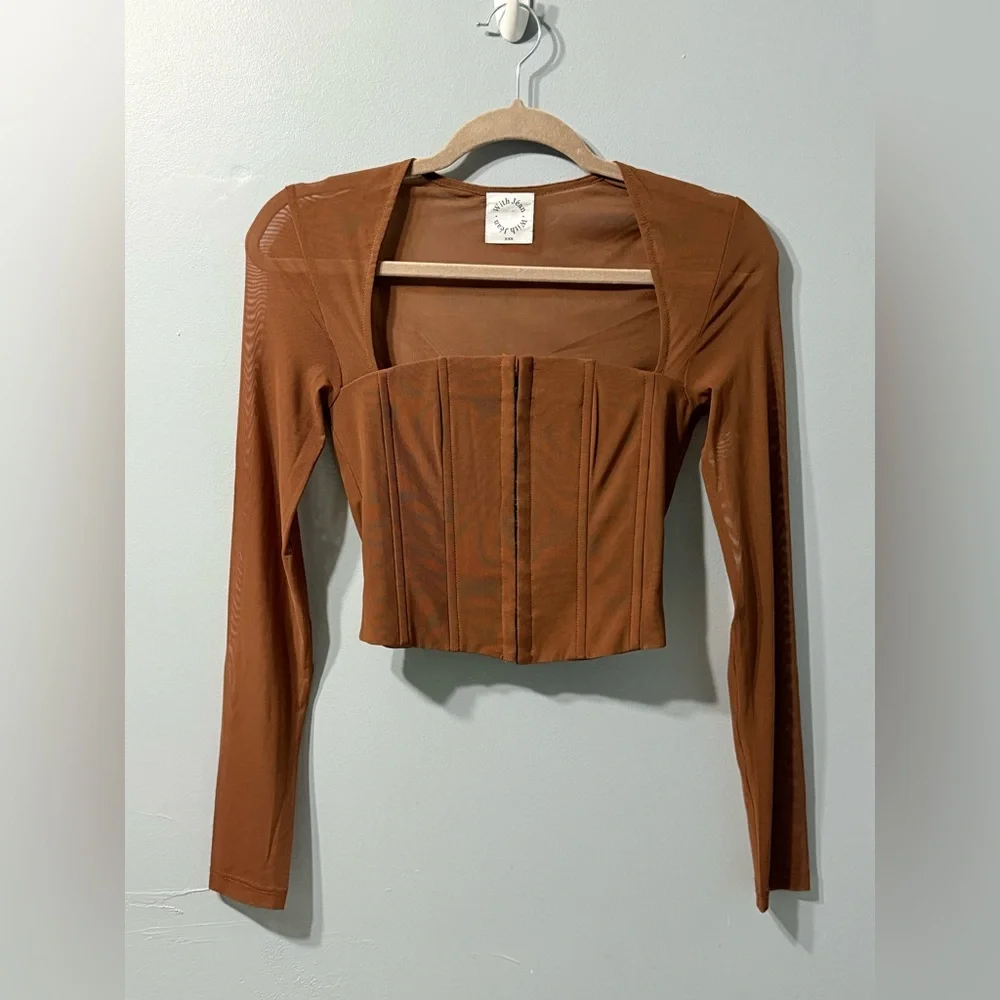 With Jean Corset Al Top in CB chocolate‎ size xxs - Picture 2 of 7
